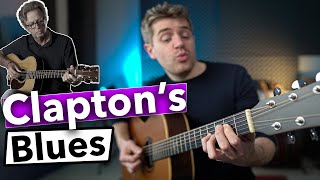 Eric Claptons Simple Acoustic Blues in E [upl. by Cutlerr]