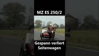 MZ ES 2502 Gespann verliert Seitenwagen [upl. by Tollman331]