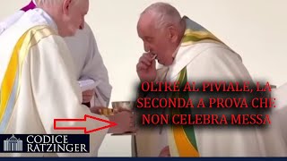 Altra evidenza che dimostra come Bergoglio NON concelebri la Messa [upl. by Raviv]