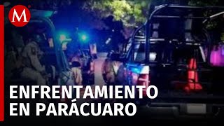 Bala perdida hiere a hombre en medio de un enfrentamiento en Parácuaro Michoacán [upl. by Nixie805]