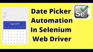 How to Automate Date Pickers in Selenium using JavaScript Executor [upl. by Lexine]