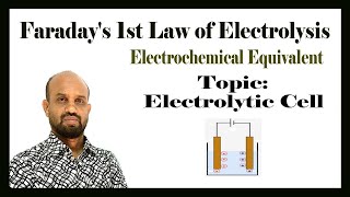 Lesson 6 Faradays 1st Law of Electrolysis  Topic Electrolytic Cell  Electrochemistry [upl. by Madeleine]