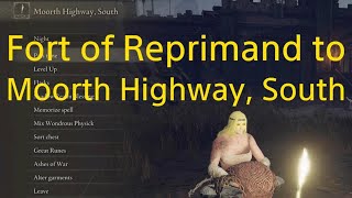 ELDEN RING dlc  Fort of Reprimand to Moorth Highway South site of grace [upl. by Avik]