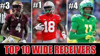 Top 10 WIDE RECEIVERS In The 2024 NFL Draft  MidSeason Rankings [upl. by Toulon]