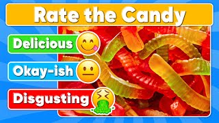 Rate the Candy Challenge  Ultimate Candy Tier List 🍫 Food Quiz [upl. by Alvina]