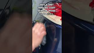 Is wet sanding safe when removing a scratch on clear coat  Studio Eurocar Quebec automobile [upl. by Dygall]