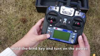 How to Bind Flysky Remote Controller  VIFLY R220 Racing Drone [upl. by Ennoval]