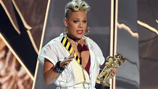 Pink Delivers Heartbreaking Yet Empowering Speech About Daughter Willow at VMAs  Watch [upl. by Guyon]