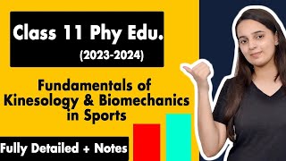 Fundamentals Of Kinesiology And Biomechanics in Sports Class 11  Physical Education Chapter 10 [upl. by Liag]