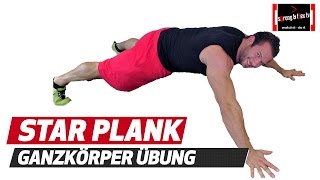 Ganzkörpertraining und Bauchmuskeltraining  STAR PLANK [upl. by Aronael846]