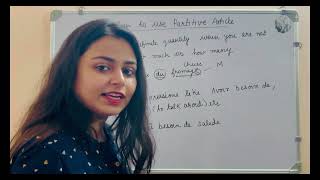 Highlight Partitif Articles Part in French  Meghna Sholaprukar Jha [upl. by Eisaj258]