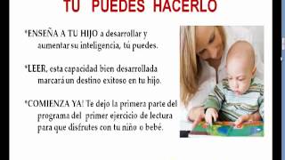 Como enseñar a leer a un niño primera parte del ejercicio  HijosMasInteligentes [upl. by Anen645]