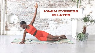 10 MIN PILATES WORKOUT FOR BEGINNERS  EXPRESS AT HOME PILATES TO GET STRONG [upl. by Akerehs]