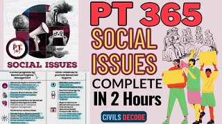 Vision IAS PT 365 SOCIAL ISSUES 2024 COMPLETE I SOCIETY 1 YEAR CURRENT upsc ias currentaffairs [upl. by Yrag]