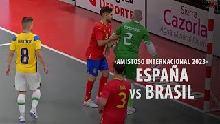 FUTSAL  España  Brasil Amistoso Internacional  16 de Abril de 2023 [upl. by Travers954]