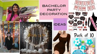 Bachelor party decoration  Amazing affordable deal 👌  bachelor homedecoration decorationideas [upl. by Mudenihc]