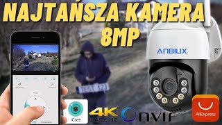 TEST  TANIA kamera obrotowa 8MP vs 5MP zewnętrzna PTZ WiFi IP 4K humanoid  śledzenie z aliexpress [upl. by Asilegna]