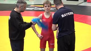 Wrestling  Ringen DM 2023 Jugend A 42 kg Freestyle Völk  Hanikel [upl. by Llecram84]