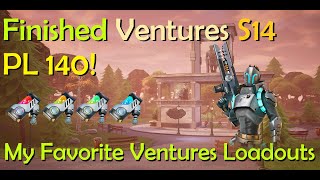 Finished Ventures S14  My Favorite Ventures Loadouts  Fortnite StW [upl. by Notgnirrab]