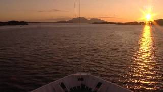 Hurtigruten  timelapse e12 Brønnøysund  Sandnessjøen [upl. by Koetke]