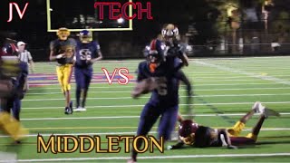 HIGH SCHOOL JV FOOTBALL  TECH VS MIDDLETON  1162024 [upl. by Jezrdna]