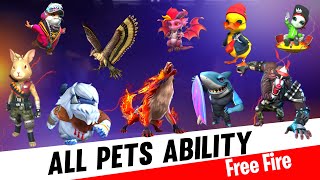 All Pets Ability In Free Fire  2024  Logic Gamer [upl. by Modeste952]