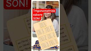 Trigonometride bu formülleri ezberleme aytmatematik trigonometri matematik [upl. by Nekciv]