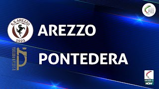 Arezzo  Pontedera 11  Gli Highlights [upl. by Yonit]