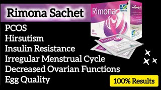 Rimona Sachet for PCOS Hormonal Problems Insulin Resistance Infertility  Rimona Uses amp Benefits [upl. by Enajharas]