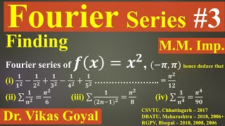 Fourier Series 3 MMImp Numerical Problem FourierSeries EngineeringMathematics BScMaths [upl. by Twila]