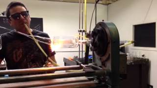 Scientific Glass Blowing coil condenser Part 2 [upl. by Gairc]