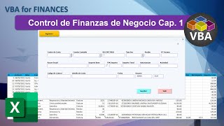 VBA Excel Control de Finanzas para Negocio Cap 1 [upl. by Verada]