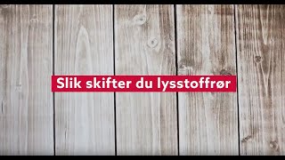 Voll Studentby  Slik skifter du lysrør [upl. by Attekal]