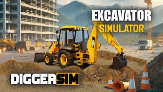 DiggerSim  Excavator amp Heavy Equipment Simulator VR  Trailer [upl. by Able769]