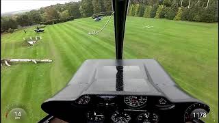 R44 Helicopter landing at Danesfield House UK [upl. by Deacon214]