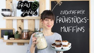 Frühstücksmuffins ohne Zucker amp Mehl  vegan amp glutenfrei  SchokoBanane amp ApfelZimt [upl. by Eitsyrc]