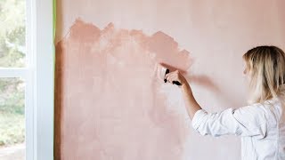 How to Paint a Wall with Limewash  Sunset [upl. by Ettennaej]