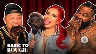 Grab Your Tomahawk and Toast to the Good Life Ft Justina Valentine 🥂🥩 Basic to Bougie Season 7 [upl. by Adeirf264]