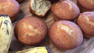 Einfache Bananenmuffins einfach schnell und sehr lecker  Rezept amp Zubereitung  lecker essen [upl. by Bertelli]