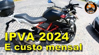 G 310 GS IPVA 2024 e estimativa de custos mensais bmw motovlog 311 [upl. by Anole]