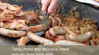 Homemade free range Lincolnshire sausages [upl. by Ahsyekat]