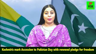 Kashmiris mark Accession to Pakistan Day with renewed pledge for freedom [upl. by Siletotsira545]