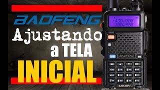 Ajustando a Tela Inicial do Baofeng UV5R [upl. by Christean]