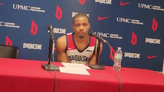 Duquesne MBB Kareem Rozier 11424 [upl. by Nolaj]