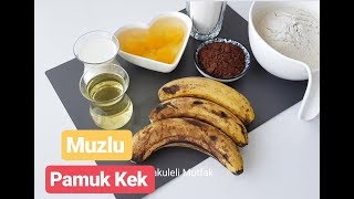 Kararmış yumuşamış muzları değerlendirmenin en lezzetli yolu 😉 Bol muzlu pamuk kek tarifi 💯 [upl. by Amabel116]