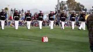 USMC Silent Drill Platoon 1 Mistake plus recovery [upl. by Arelus551]