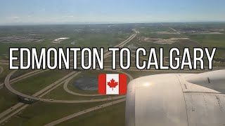 Flying from Edmonton to Calgary [upl. by Shiri]