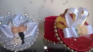 Lembrancinha de Casamento  E V A e Garrafa Pet pet bottle crafts [upl. by Edrock]