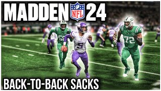 Vikings VS jets Week 1 Game Over BackToBackSacks Fantastic Full game 1080P Madden 24 [upl. by Mali]