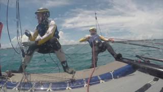 FOILING GYBE ULYSSE NARDIN TEAMGBNACRA Nacra 20 [upl. by Collie]